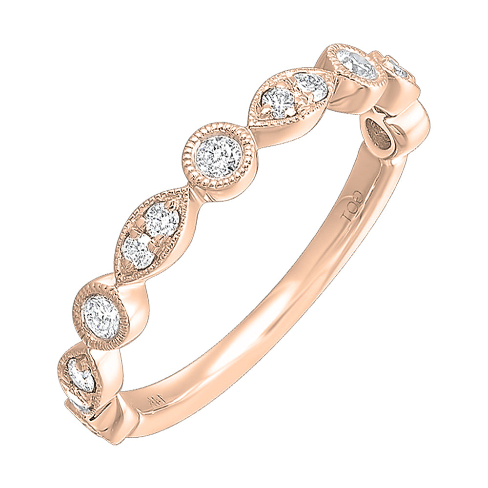 14Kt Rose Gold Diamond 1/3Ctw Ring