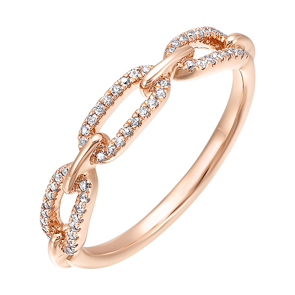 10Kt Rose Gold Diamond 1/6Ctw Ring