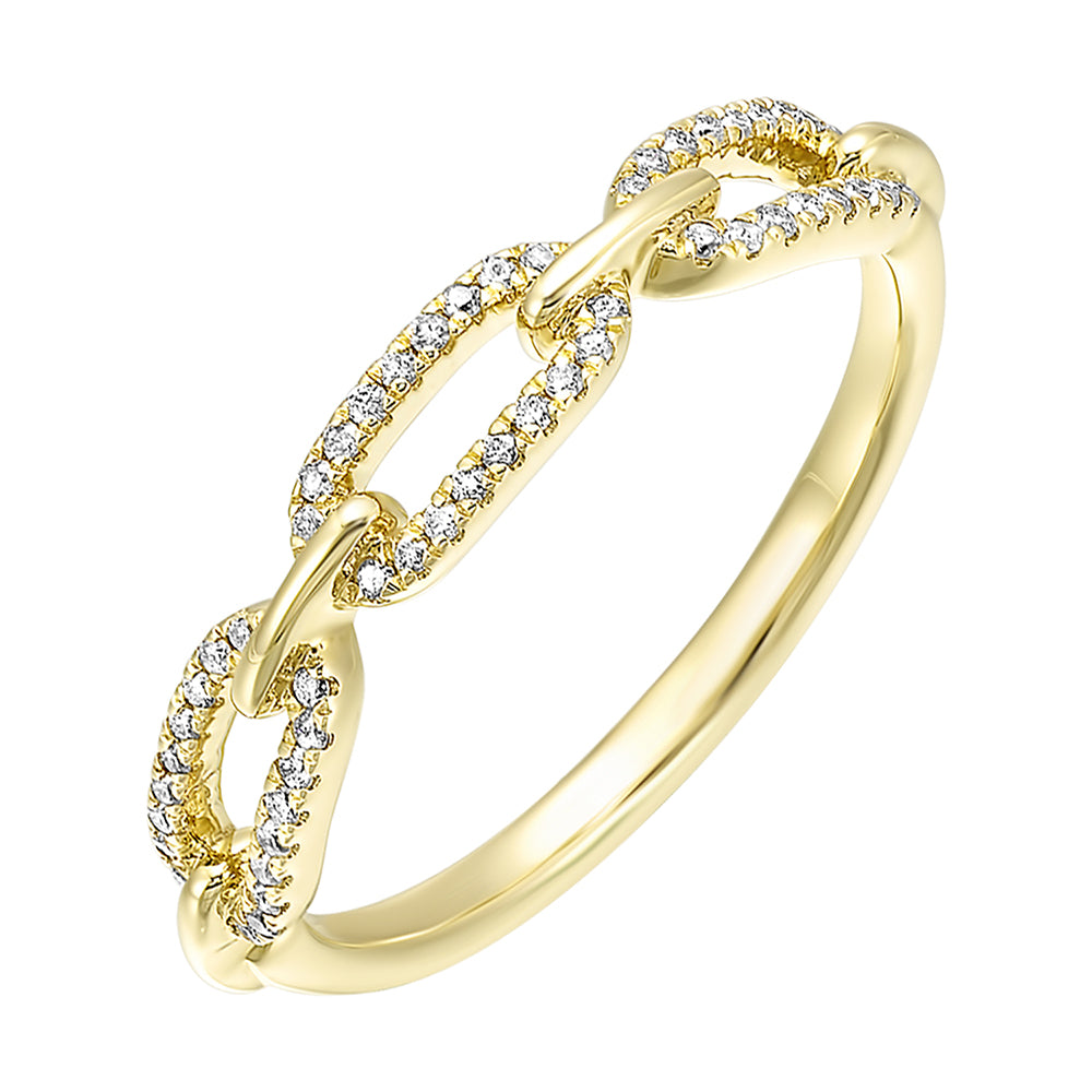 10Kt Yellow Gold Diamond 1/6Ctw Ring