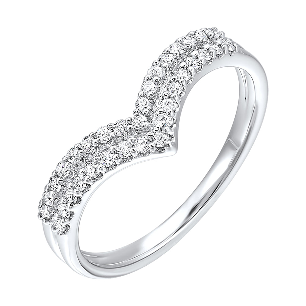 14Kt White Gold Diamond 1/4Ctw Ring