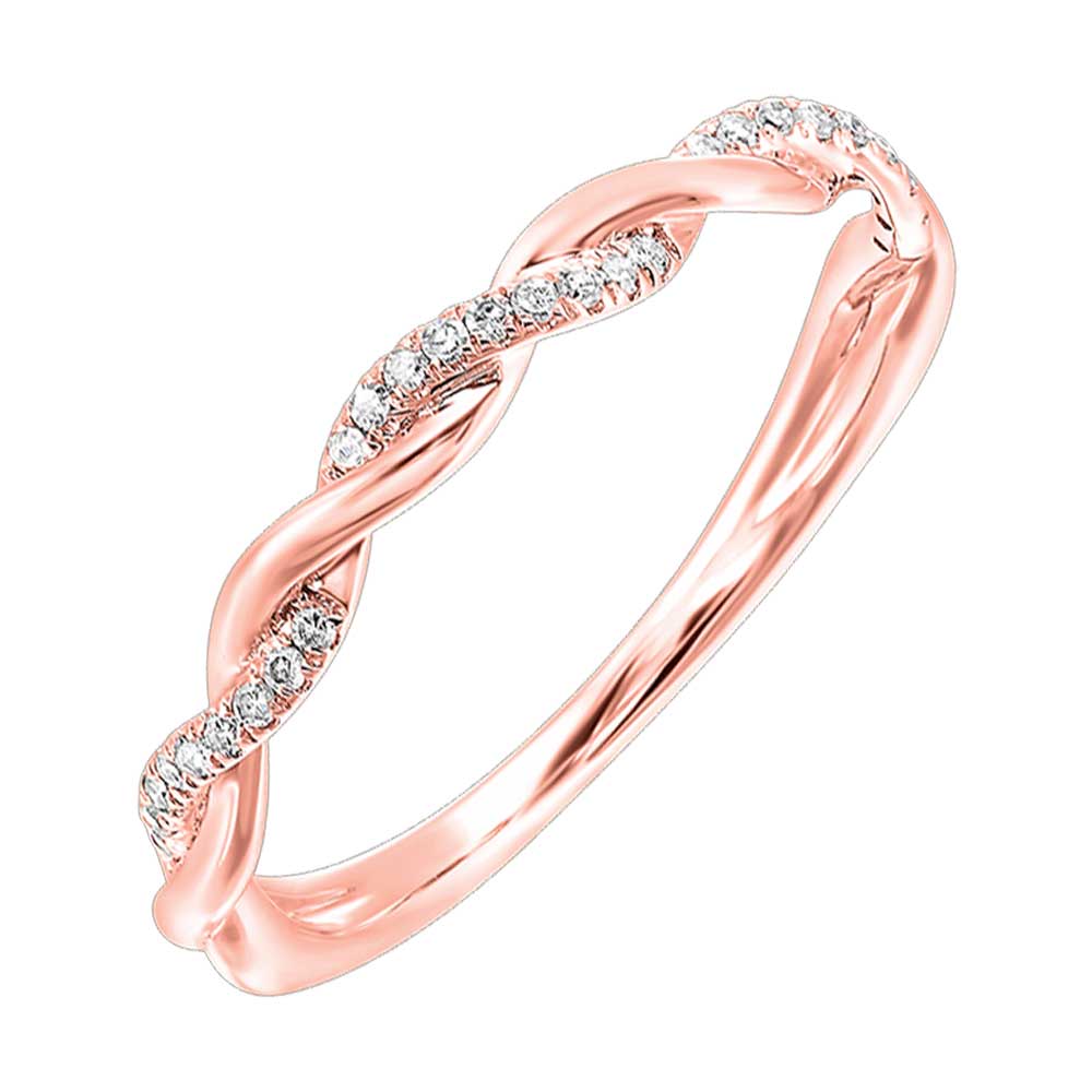 10Kt Rose Gold Diamond 1/20Ctw Ring