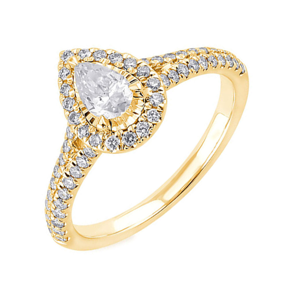 14Kt Yellow Gold Diamond 3/4Ctw Ring