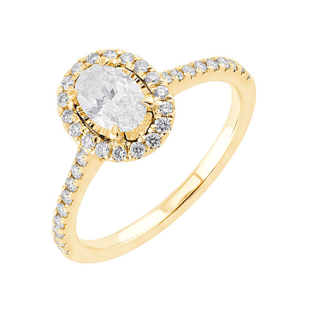 14Kt Yellow Gold Diamond 3/4Ctw Ring