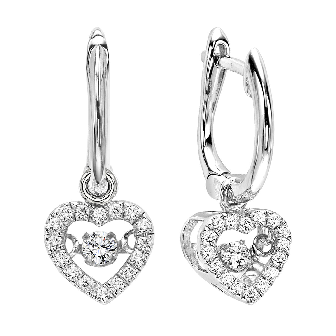 10Kt White Gold Diamond 1/5Ctw Earring