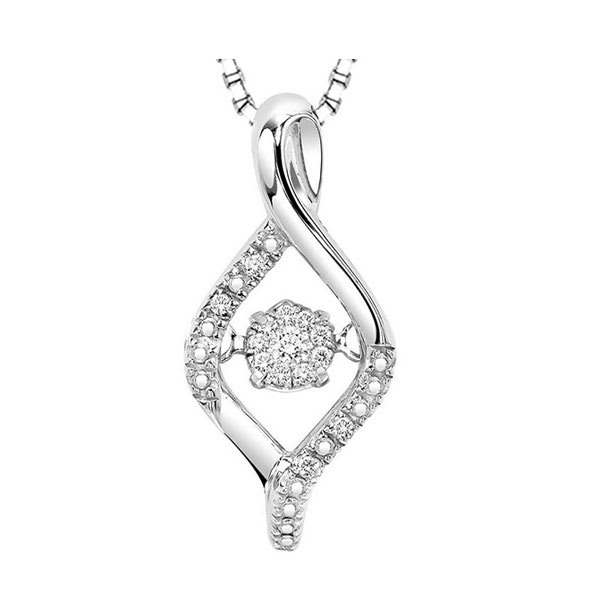 Silver Diamond 1/20Ctw Pendant