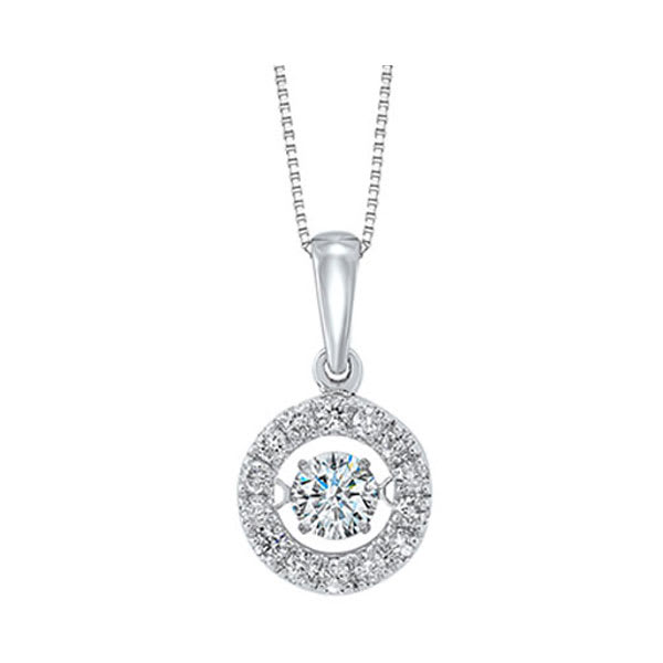 14Kt White Gold Diamond 1/2Ctw Pendant