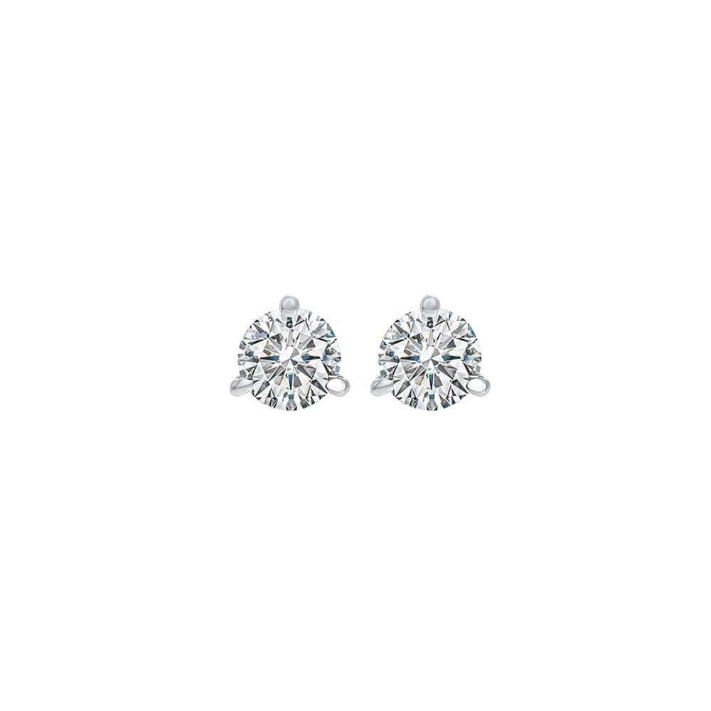 18Kt White Gold Diamond 1/7Ctw Earring