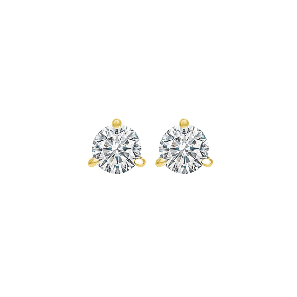 18Kt Yellow Gold Diamond 1/4Ctw Earring