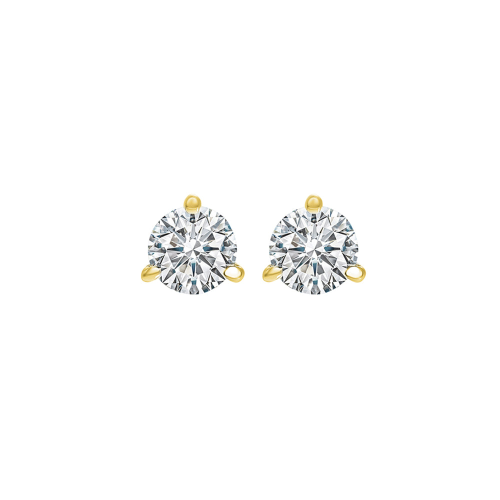 18Kt Yellow Gold Diamond 1/3Ctw Earring