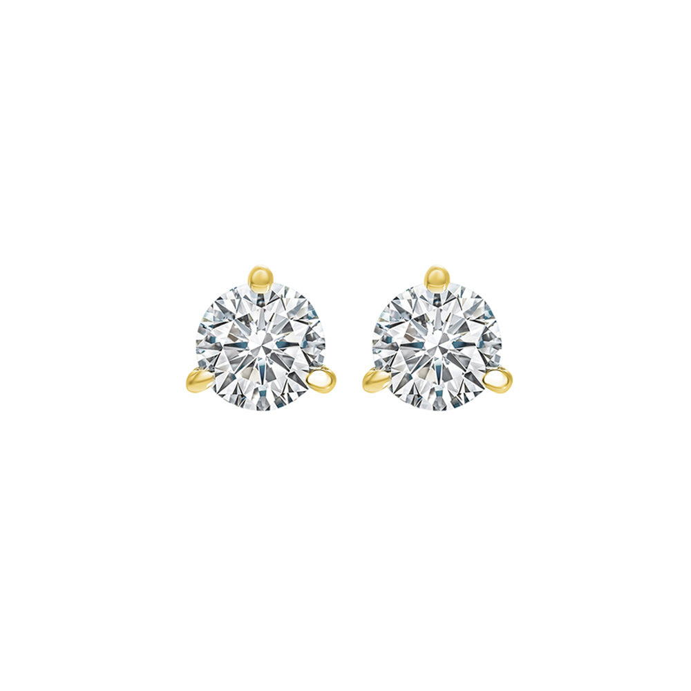 18Kt Yellow Gold Diamond 3/8Ctw Earring