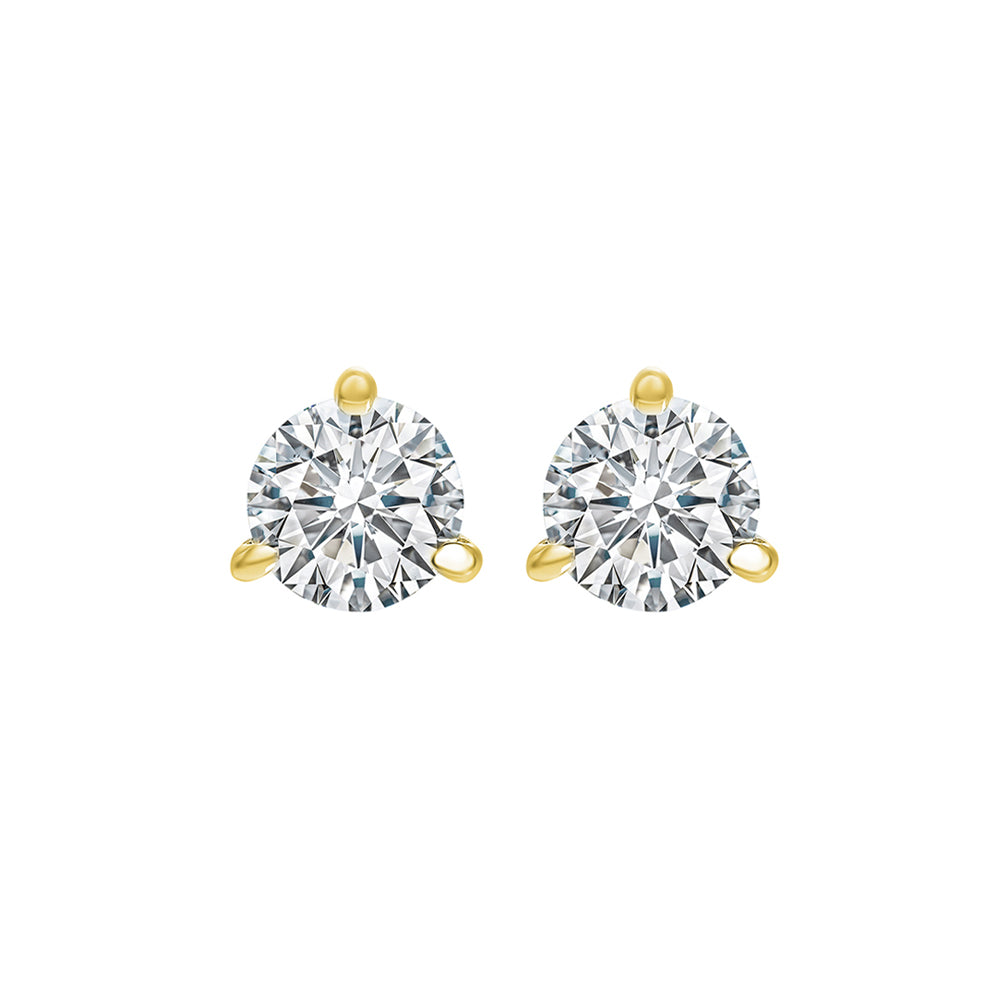 18Kt Yellow Gold Diamond 3/4Ctw Earring