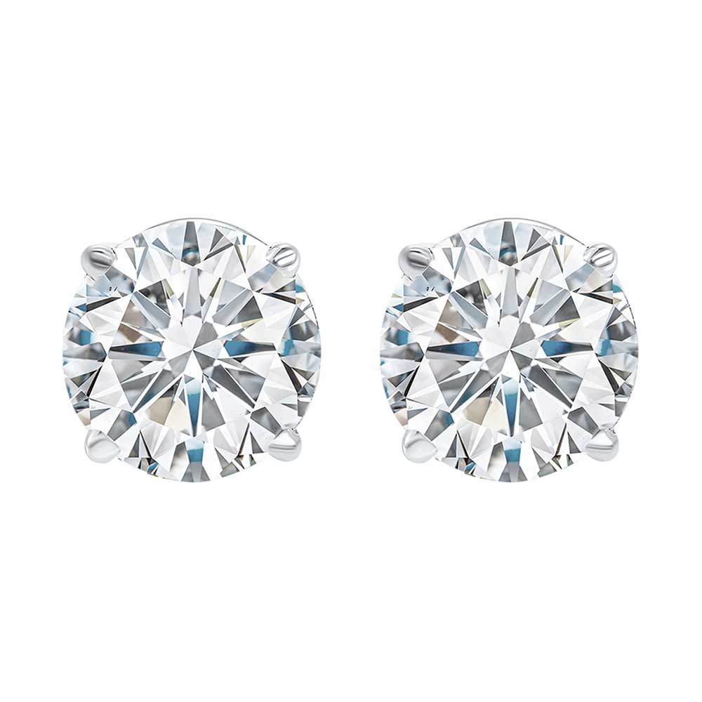 14Kt White Gold Diamond 1/20Ctw Earring