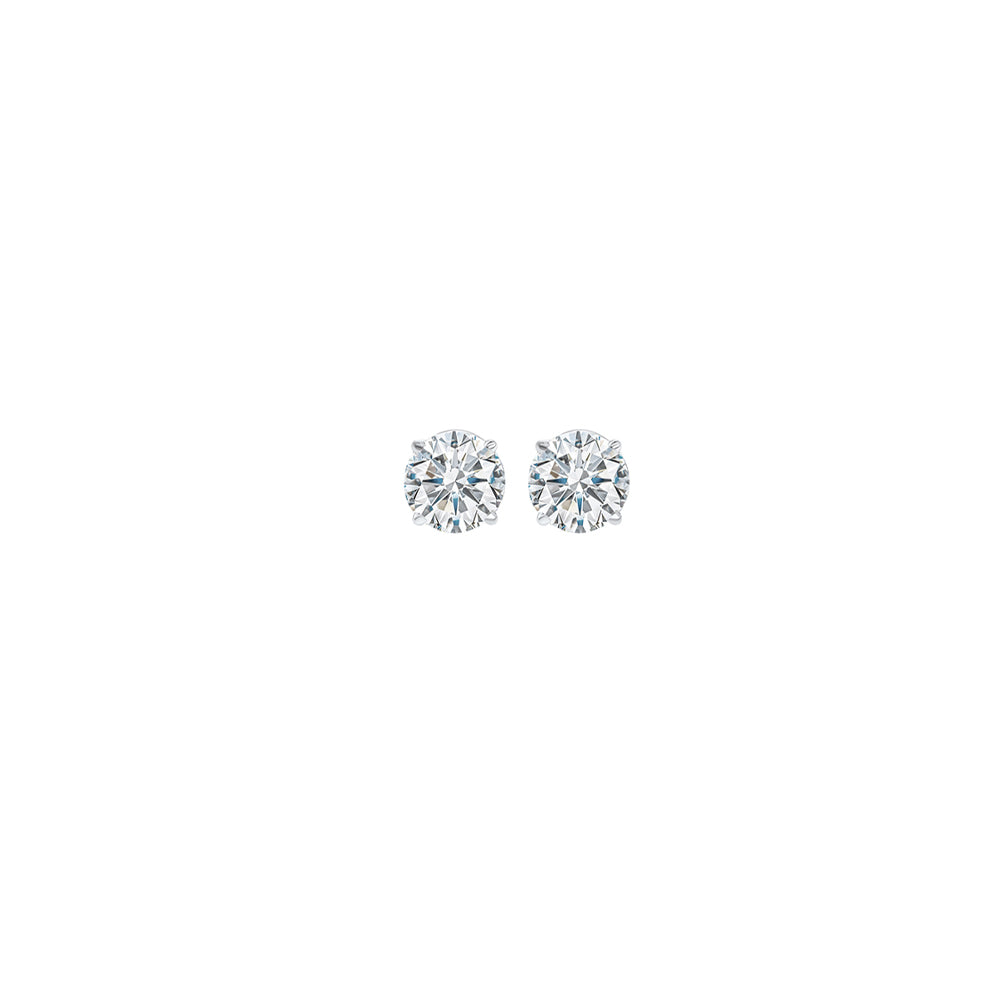 14Kt White Gold Diamond 1/10Ctw Earring