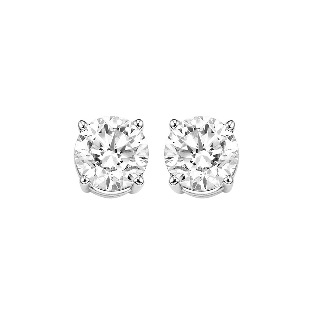 14Kt White Gold Diamond 1Ctw Earring