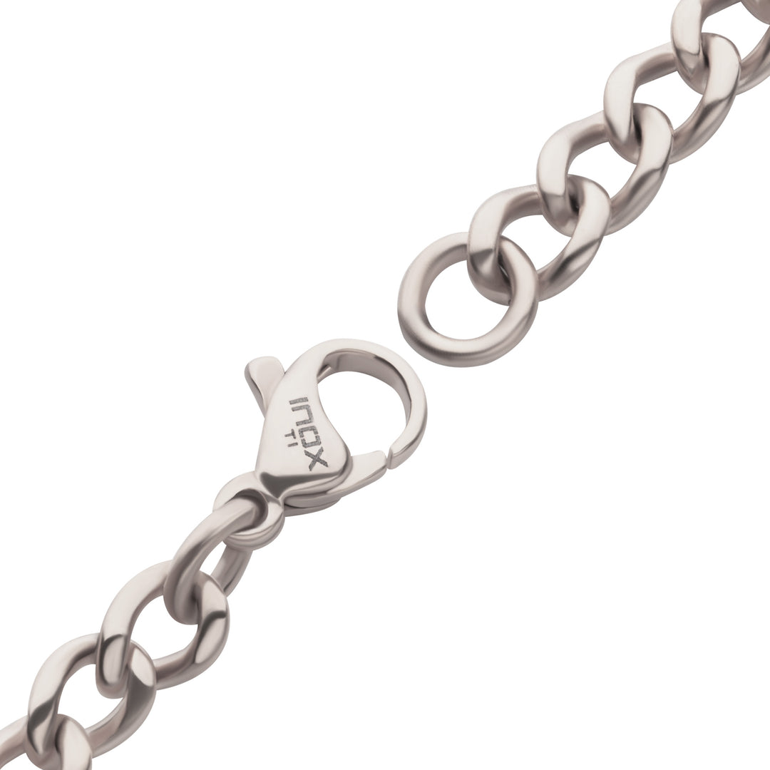 4.35mm Titanium Flat Curb Chain Bracelet