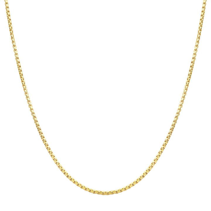 3mm 18Kt Gold IP Titanium Box Chain Necklace