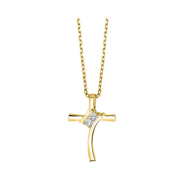 10Kt Yellow Gold Diamond 1/20Ctw Pendant