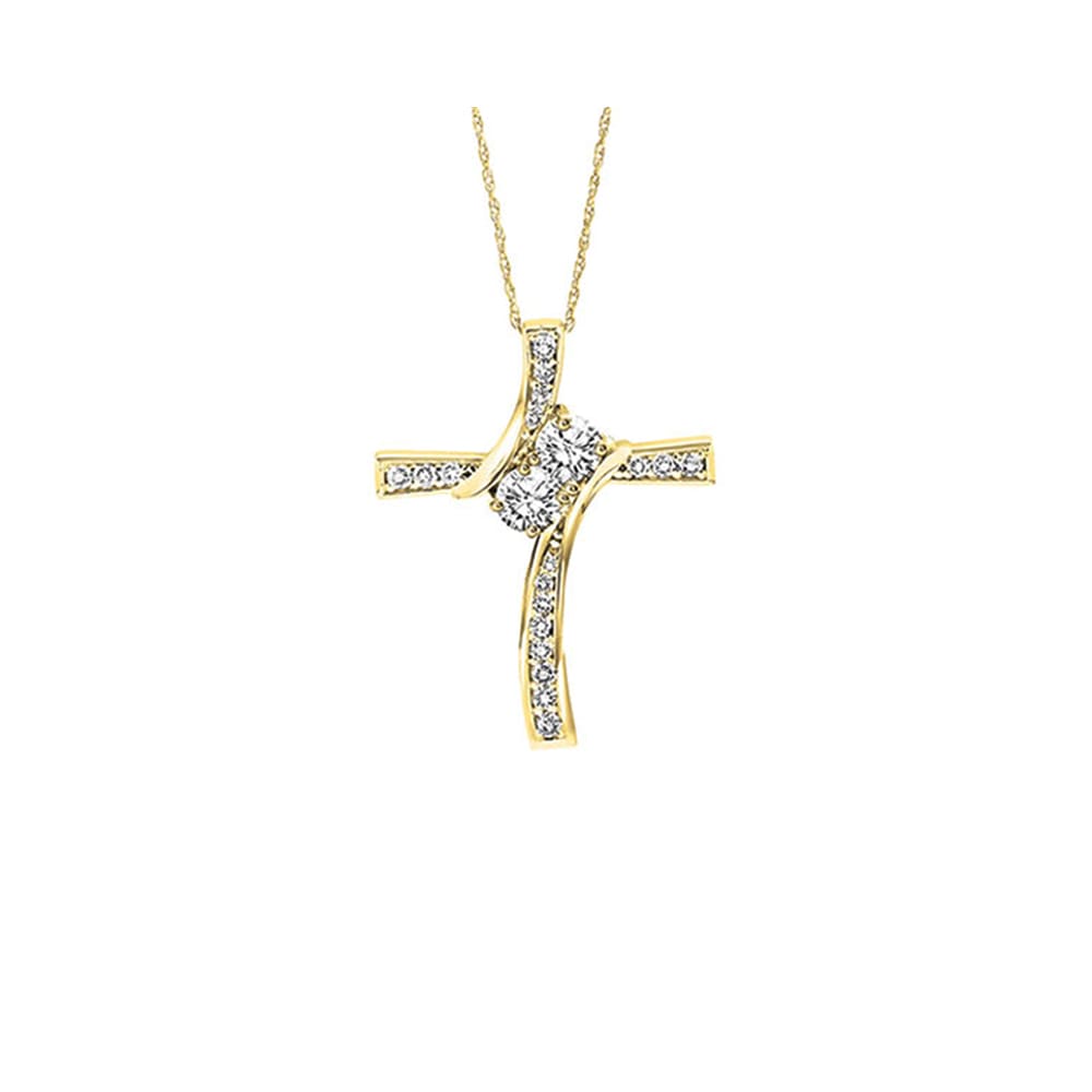 14Kt Yellow Gold Diamond 1/4Ctw Pendant