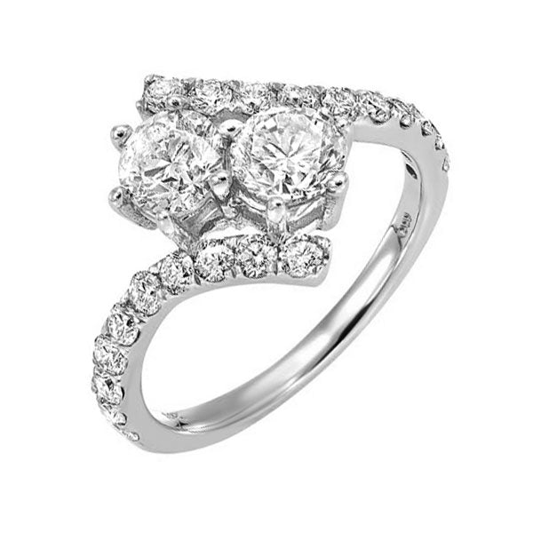 14Kt White Gold Diamond 1/4Ctw Ring