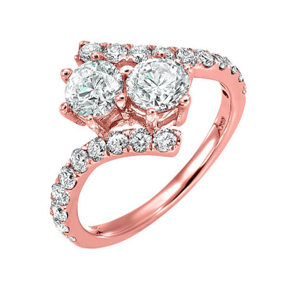 14Kt Rose Gold Diamond 1/2Ctw Ring