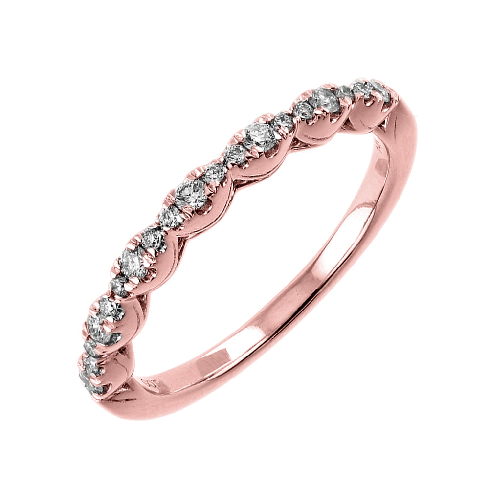 14Kt Rose Gold Diamond 1/4Ctw Ring