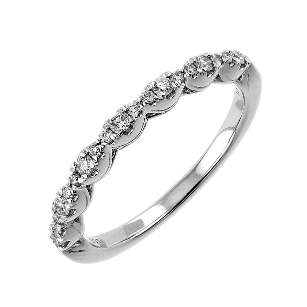 14Kt White Gold Diamond 1/4Ctw Ring