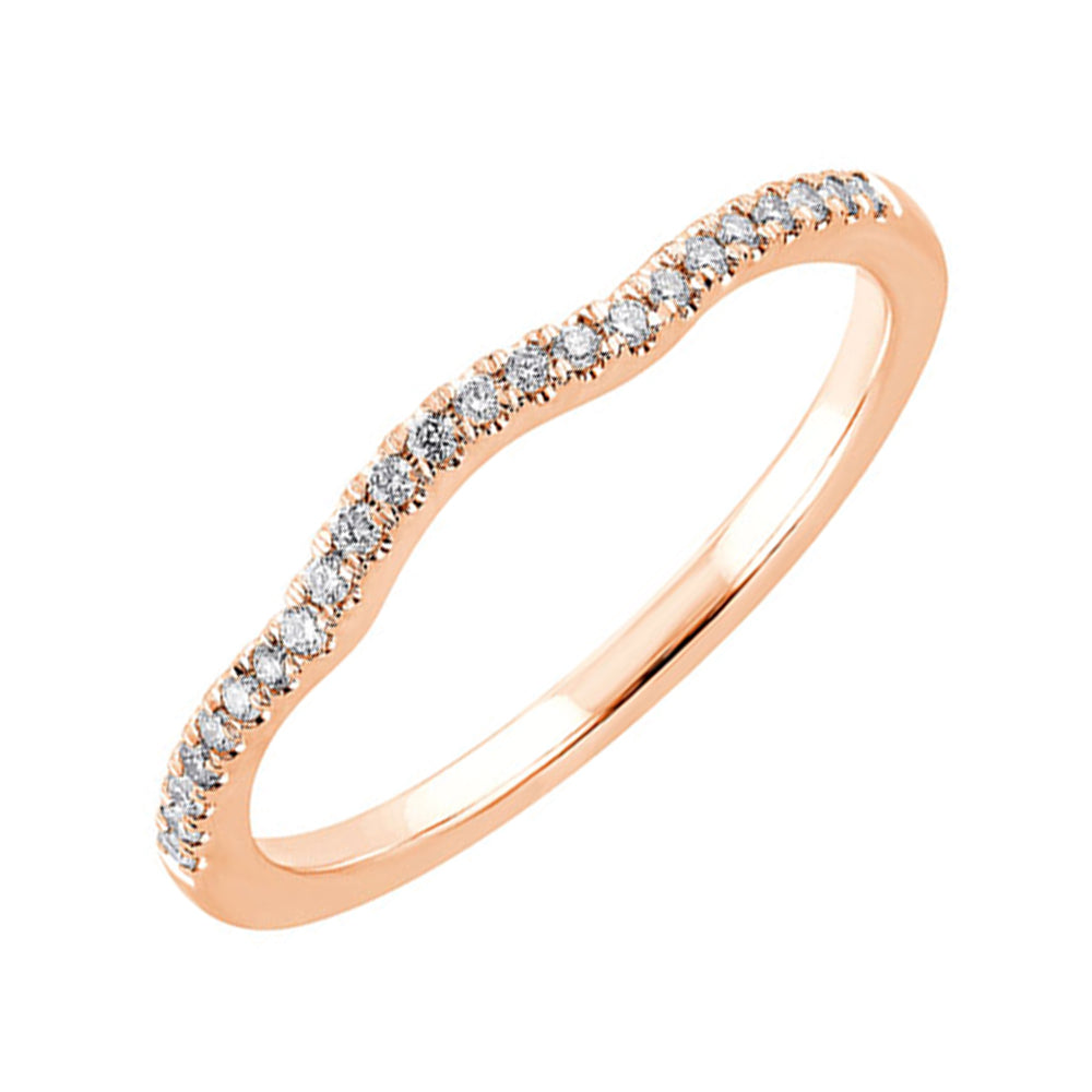 14Kt Rose Gold Diamond 1/10Ctw Ring