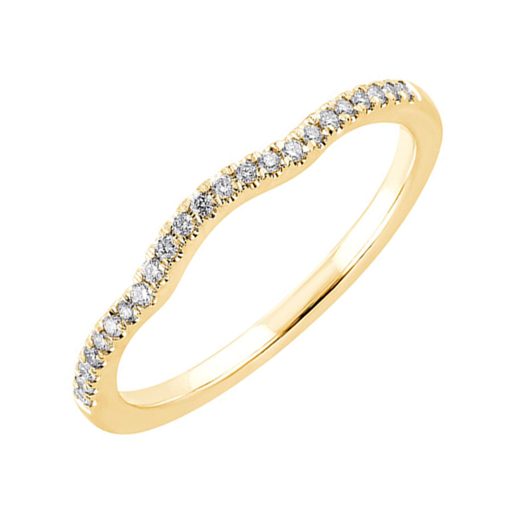 14Kt Yellow Gold Diamond 1/10Ctw Ring