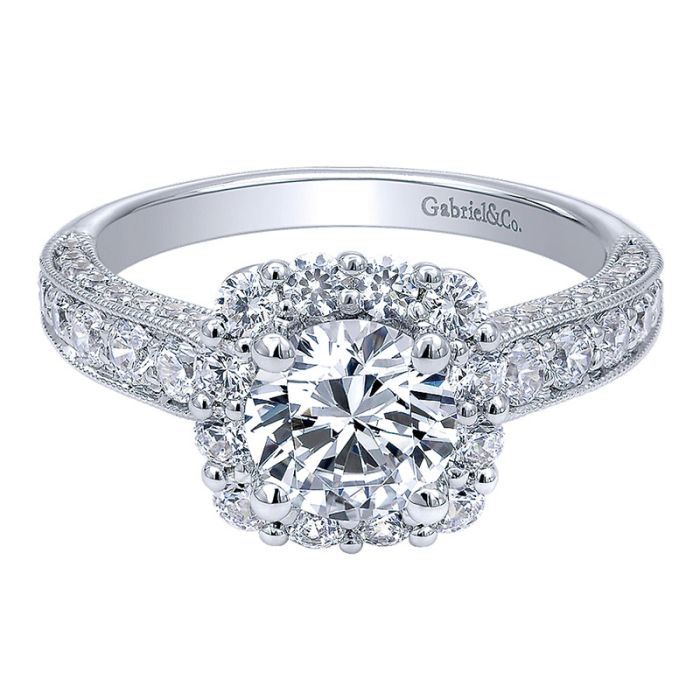 remount diamond ring on halo setting